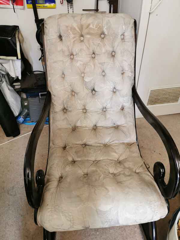 Reupholstering a rocking chair